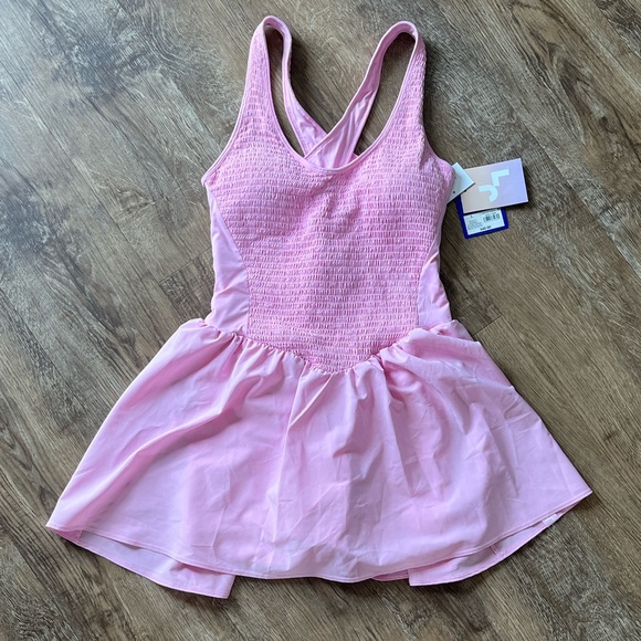 JoyLab Dresses & Skirts - JoyLab Pink Tennis Dress Built-In Shorts Size Large NWT